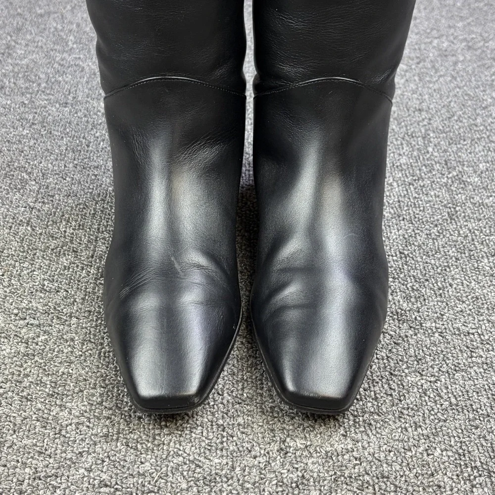 Banana Republic Italian Leather Tall Knee High Boots Black Women's Size 7